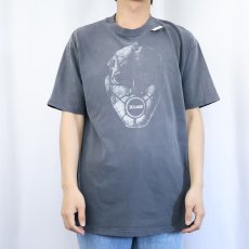 画像2: 80's ZONE USA製 プリントTシャツ BLACK XL (2)