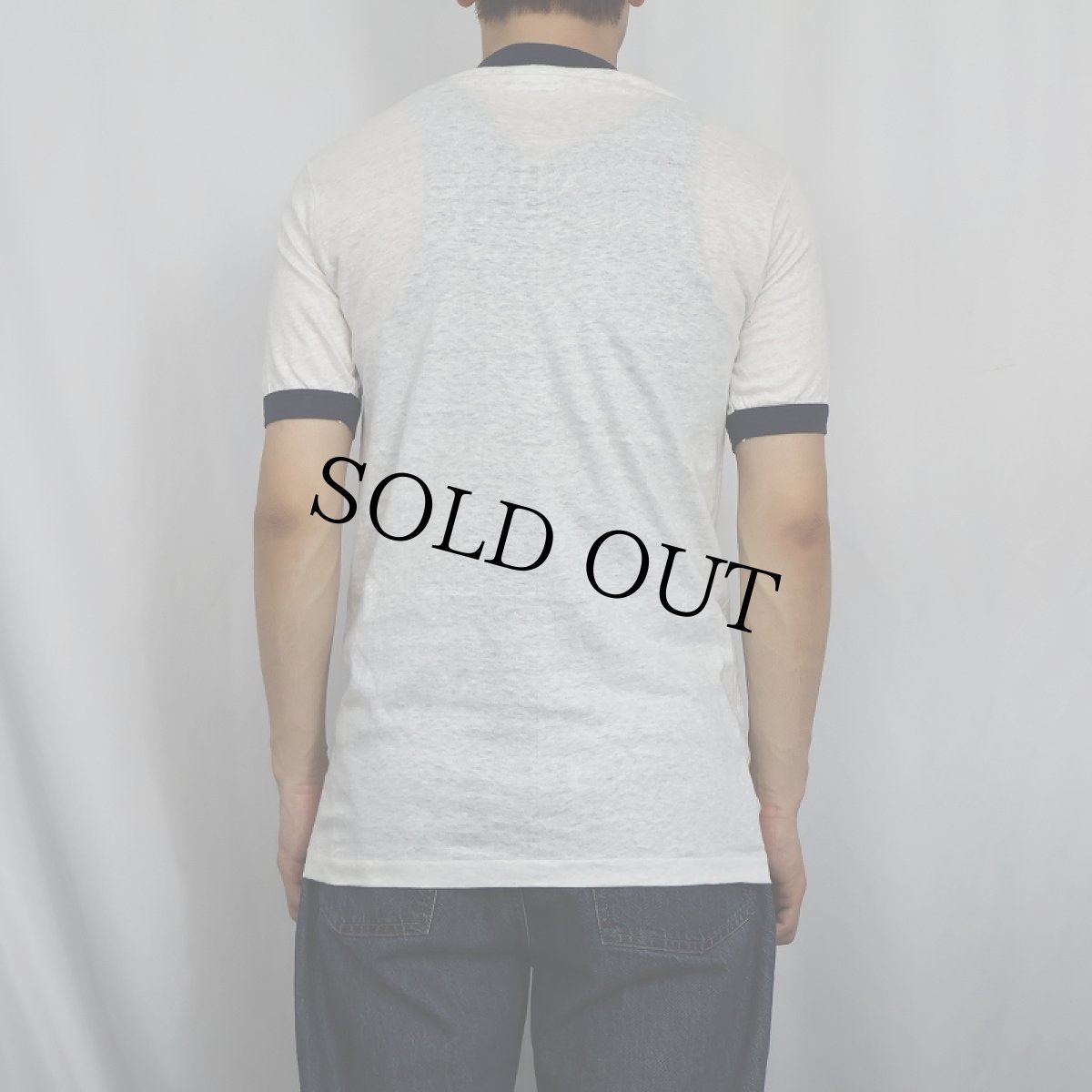 画像3: 80's USA製 "NEARTOWN CHILL COOKOFF" プリントリンガーTシャツ NAVY M (3)