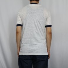 画像3: 80's USA製 "NEARTOWN CHILL COOKOFF" プリントリンガーTシャツ NAVY M (3)