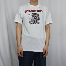 画像2: 80's "TRASHFEST '87" イラストプリントTシャツ L (2)
