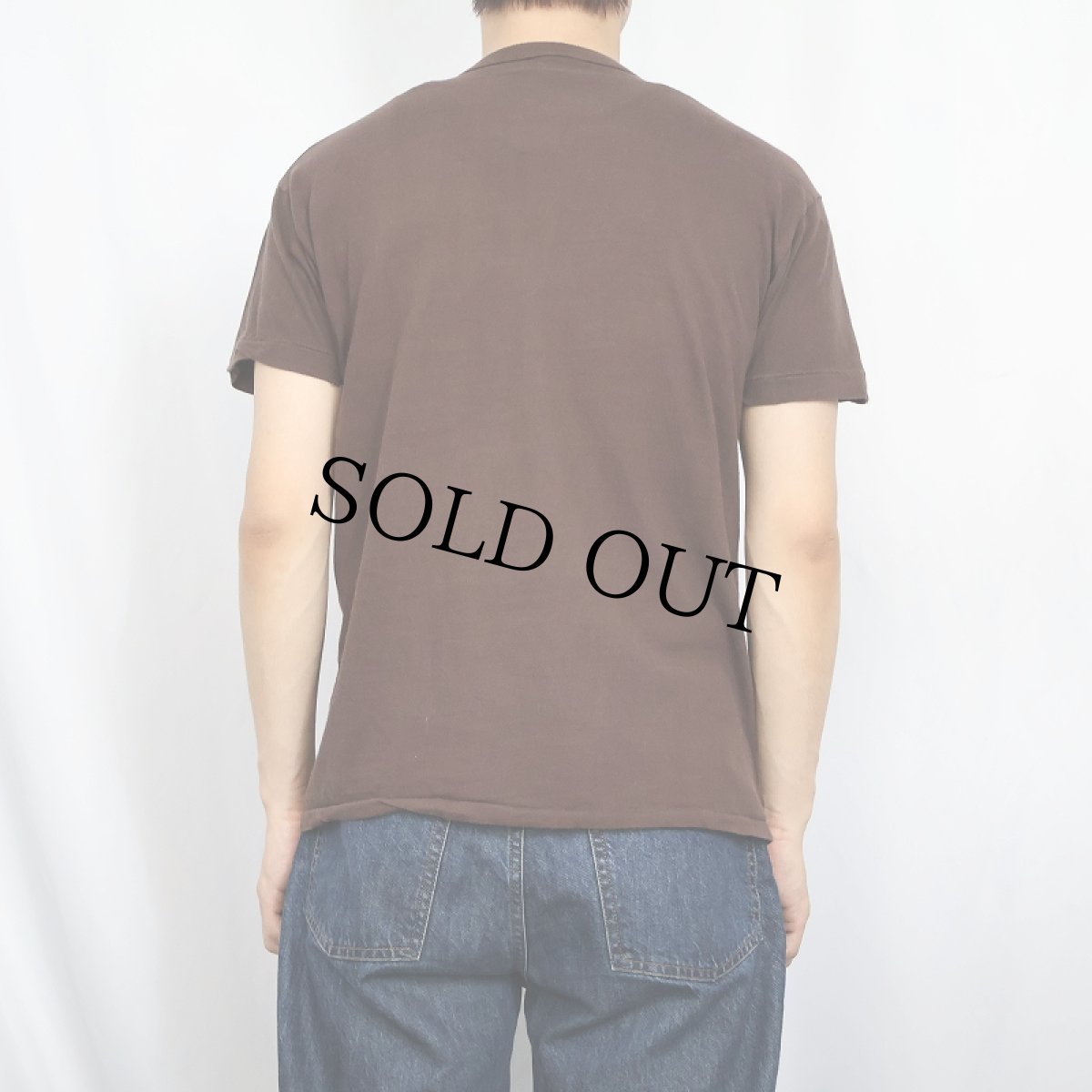 画像3: 70〜80's RUSSELL ATHLETIC 金タグ USA製 "Mick's Sports" プリントTシャツ BROWN L (3)