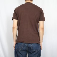 画像3: 70〜80's RUSSELL ATHLETIC 金タグ USA製 "Mick's Sports" プリントTシャツ BROWN L (3)