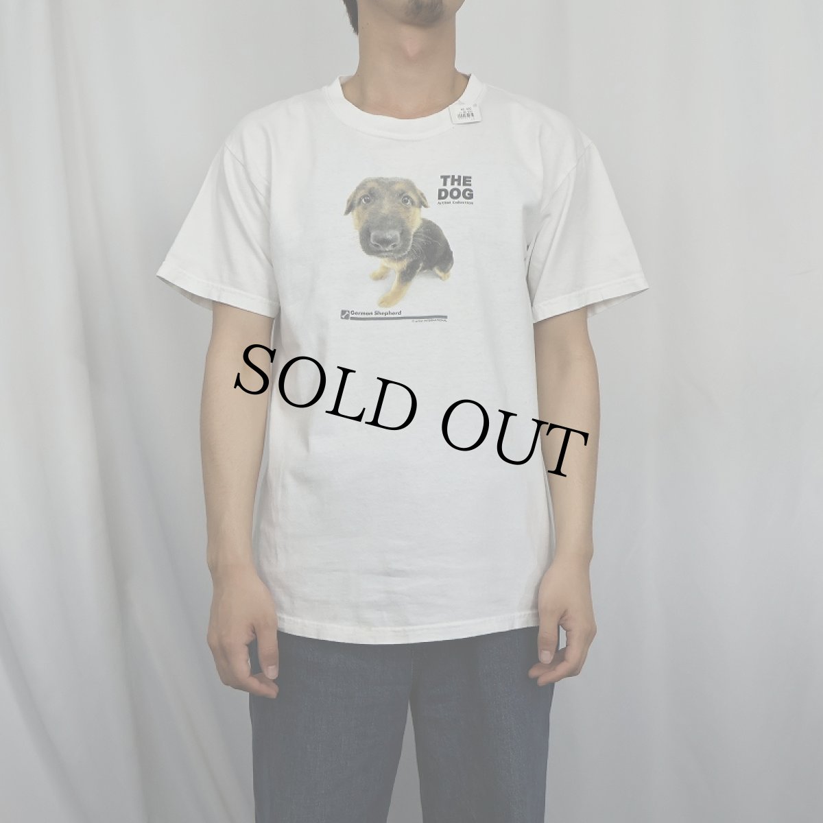 画像2: THE DOG "German Shrpherd" 犬プリントTシャツ M (2)