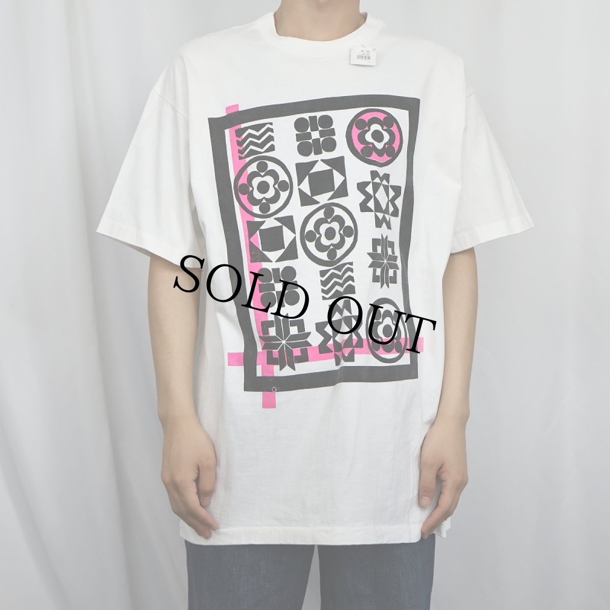 画像2: 90's ac-tiv-ology USA製 アートプリントTシャツ ONESIZE (2)