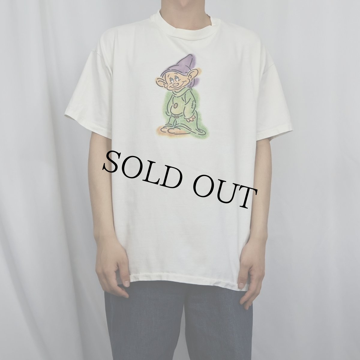 画像2: 90's THE DISNEY STORE "DOPY" キャラクタープリントTシャツ XL (2)