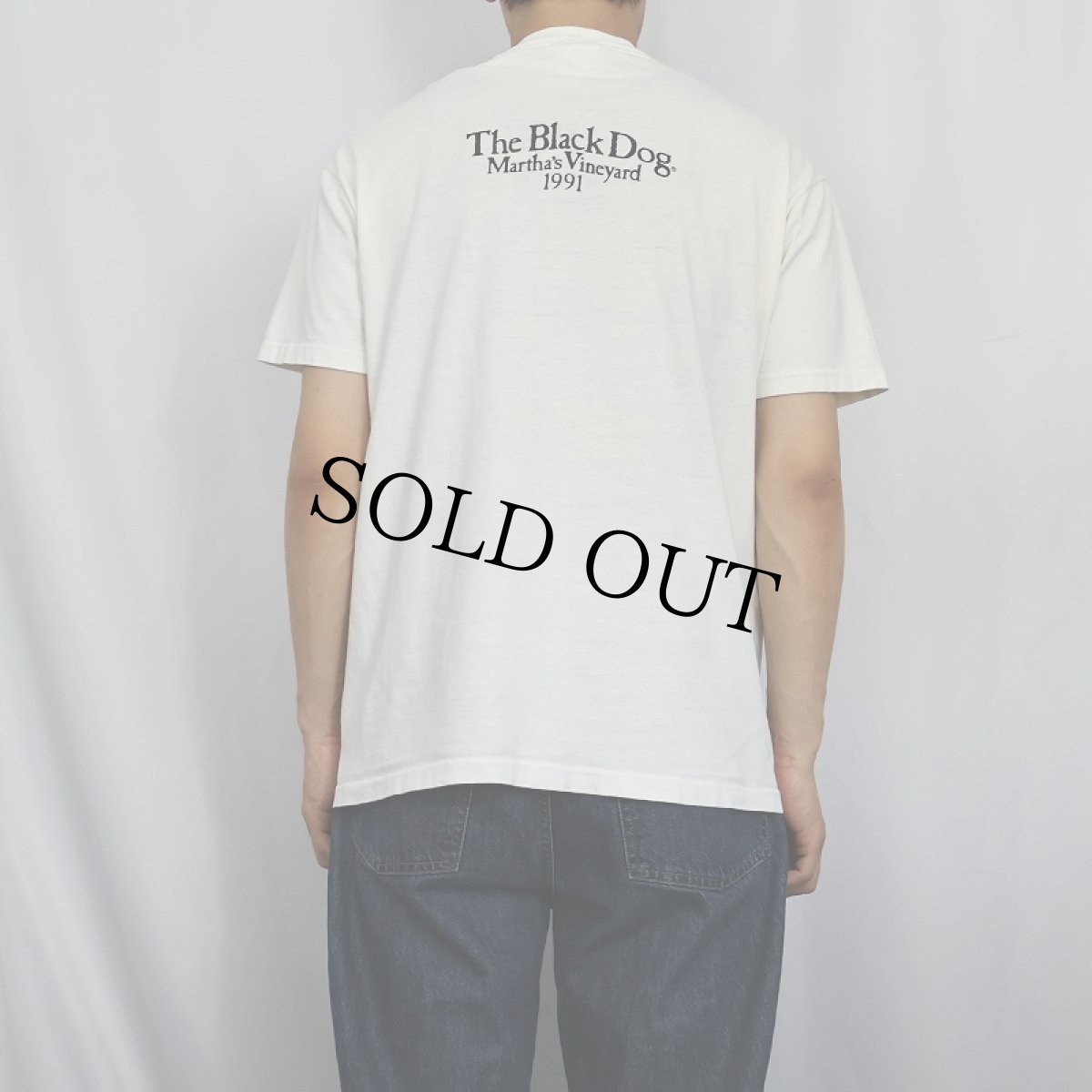 画像4: 90's The Black Dog USA製 犬プリントTシャツ L (4)