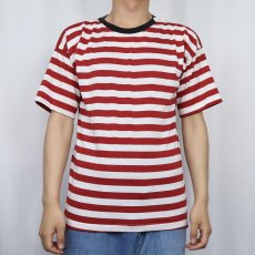画像2: 80〜90's FUSION ボーダー柄Tシャツ M (2)