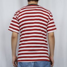 画像3: 80〜90's FUSION ボーダー柄Tシャツ M (3)