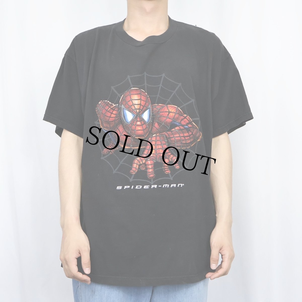 画像2: 2002 SPIDER-MAN USA製 キャラクタープリントTシャツ BLACK XL (2)