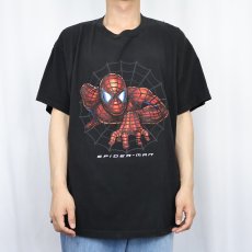 画像2: 2002 SPIDER-MAN USA製 キャラクタープリントTシャツ BLACK XL (2)