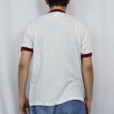 画像3: 80's メモリアルフォトプリントリンガーTシャツ L (3)