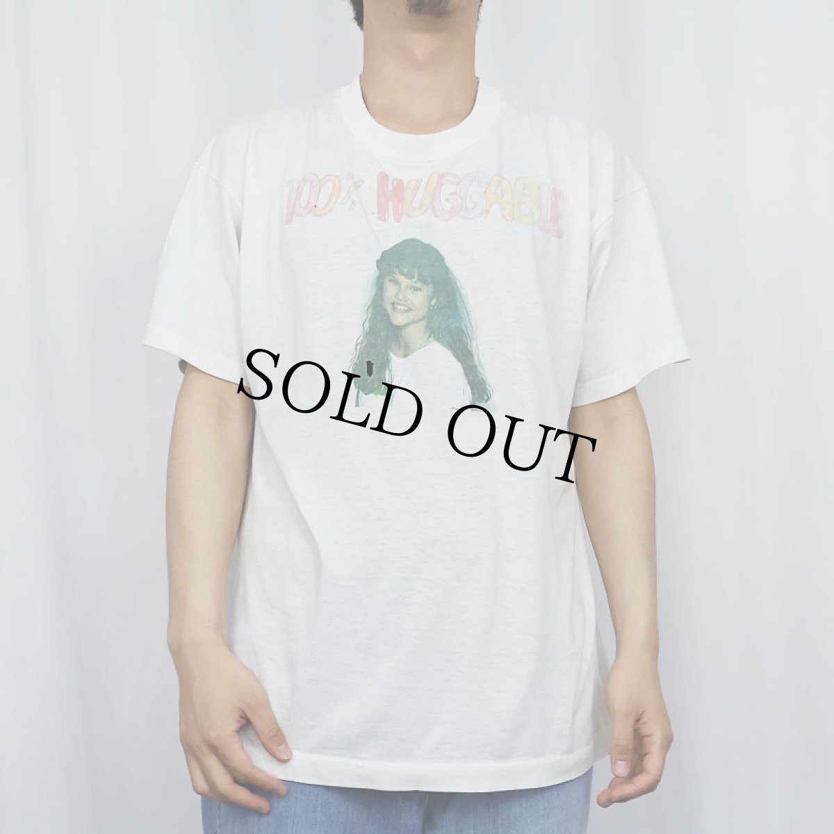画像2: 90's USA製 "100% HUGGABLE" メモリアルフォトプリントTシャツ XL (2)