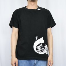画像2: ゲゲゲの鬼太郎 キャラクタープリントTシャツ BLACK (2)