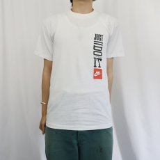 画像2: 90's NIKE 銀タグ USA製 "JUST DO IT" プリントTシャツ M (2)