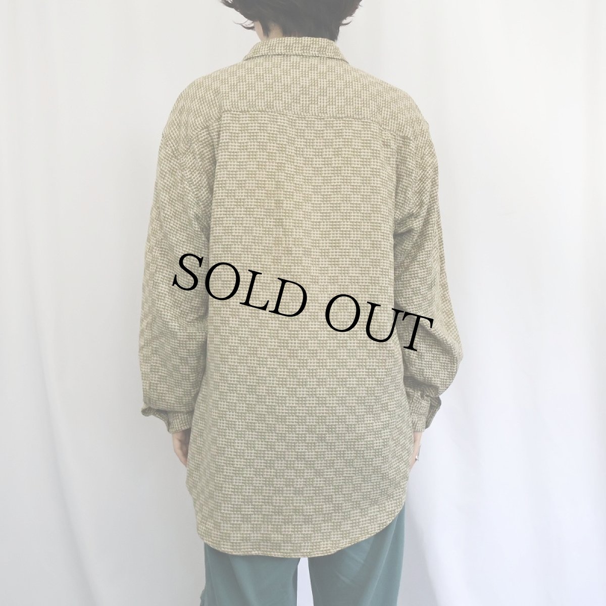 画像3: THE TERRITORY AHEAD チェッカー柄 コットンシャツ XL (3)