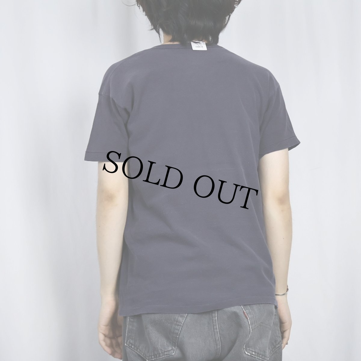 画像3: 70's RUSSELL ATHLETIC USA製 無地Tシャツ NAVY L (3)