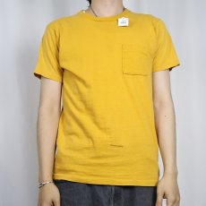 画像2: 60〜70's FRUIT OF THE LOOM USA製 無地 ポケットTシャツ M (2)