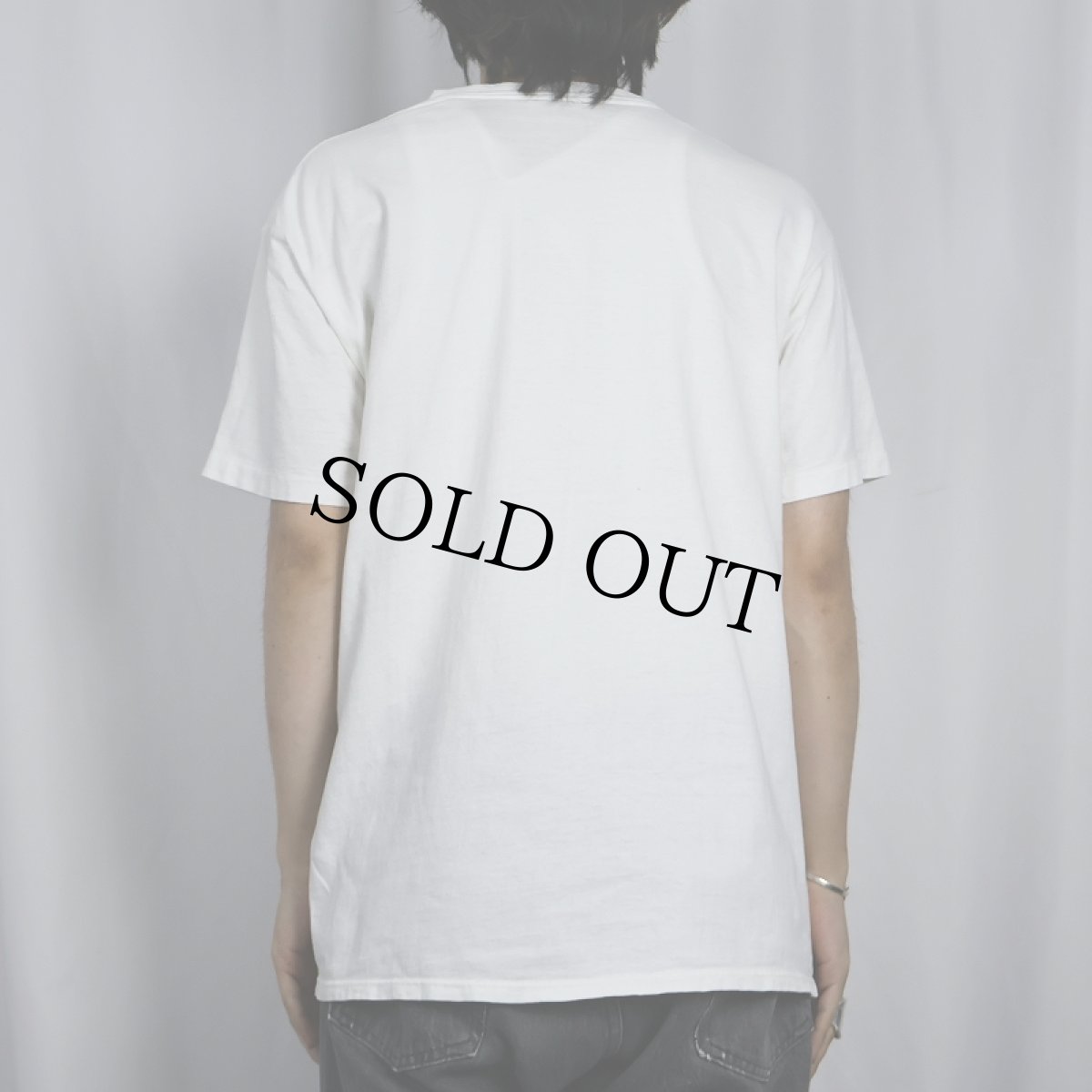 画像3: 90's NIKA USA製 猫プリントTシャツ L (3)