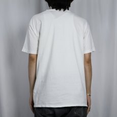 画像3: 90's NIKA USA製 猫プリントTシャツ L (3)