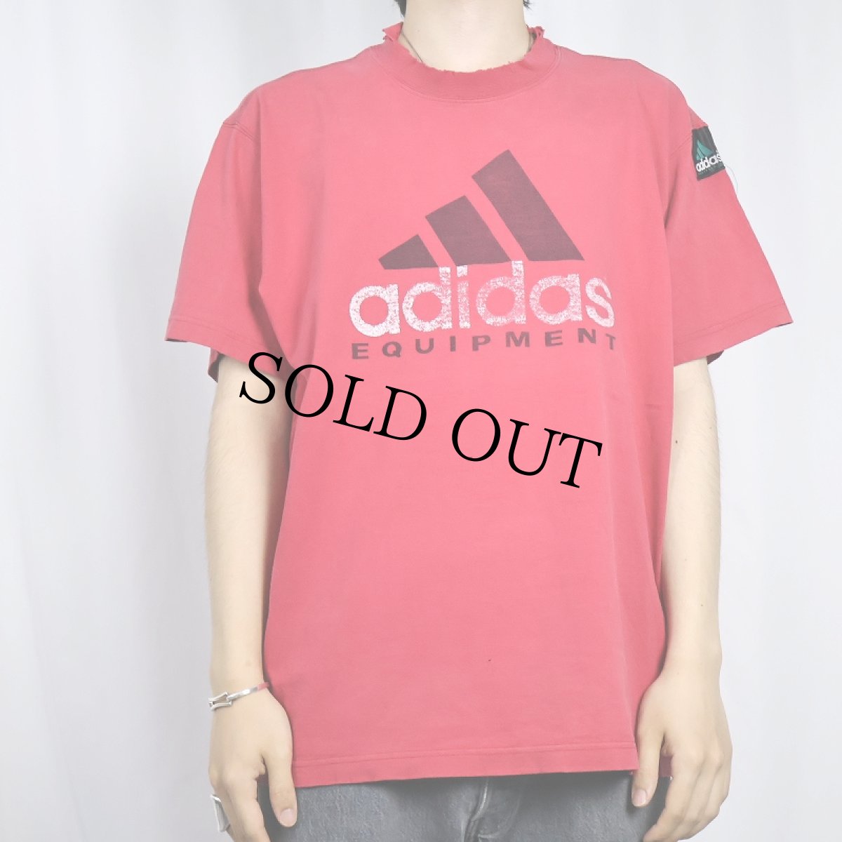 画像2: 90's adidas EQUIPMENT ロゴプリントTシャツ M (2)