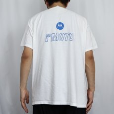 画像4: MOTOROLA "i disregard conventional thinking" 携帯電話企業プリントTシャツ XL (4)