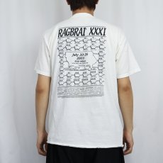 画像3: "RAGBRAI" ツーリングイベント パロディプリントTシャツ L (3)