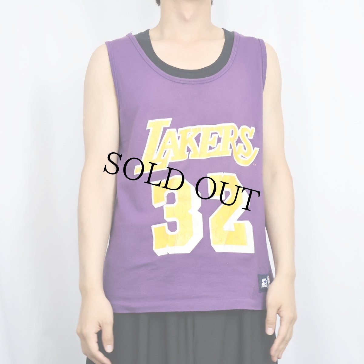 画像3: 90's LAKERS USA製 "Magic Johnson" NBA選手 プリントタンクトップ M (3)
