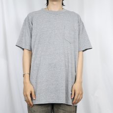 画像2: 90's RUSSEL ATHELETIC USA製 無地ポケットTシャツ L (2)