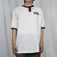 画像2: 90's USA製 "SUGARBUSH PURE VERMONT" チョコチン リンガープリントTシャツ XL (2)