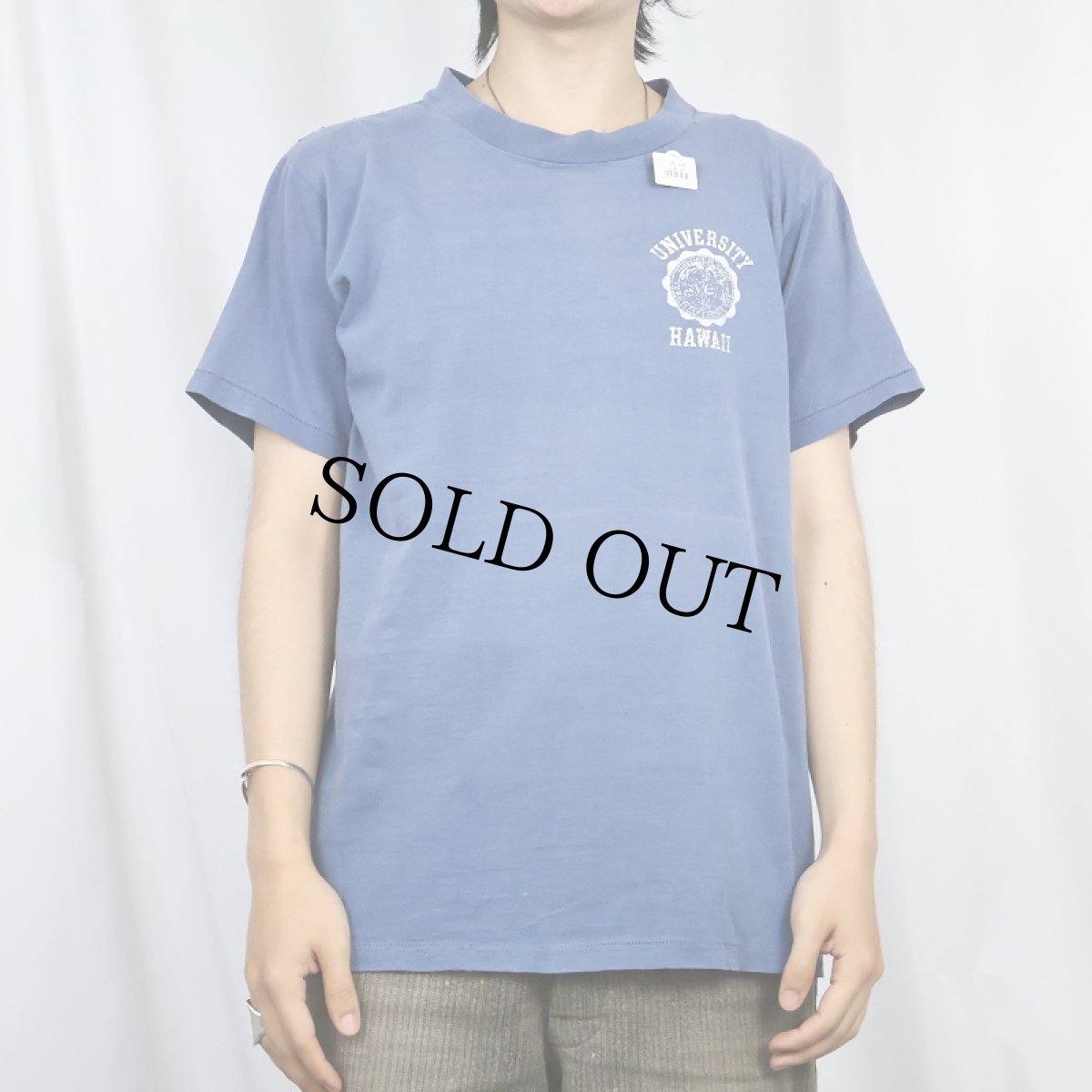 画像2: 〜80's "UNIVERSITY HAWAII" プリントTシャツ (2)