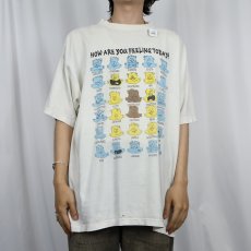 画像2: 90's "HOW ARE YOU FEELING TODAY" シュールイラストプリントTシャツ XL (2)