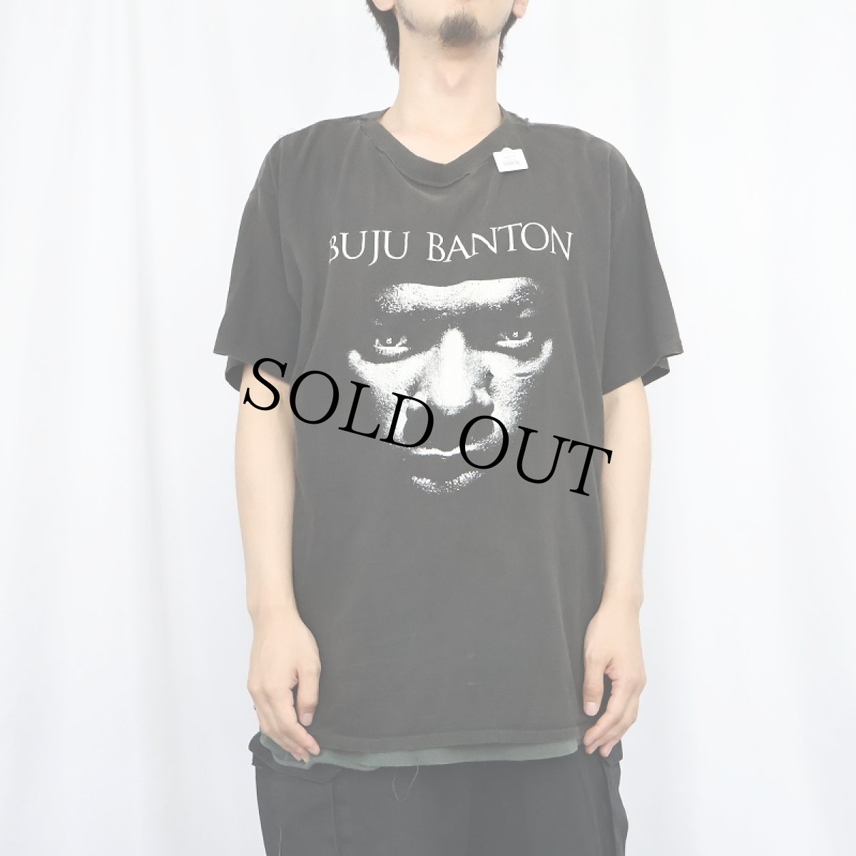 画像3: 90's BUJU BANTON レゲエミュージシャンプリントTシャツ BLACK (3)