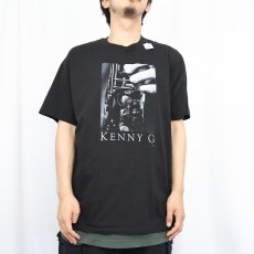 画像3: 90's KENNY G USA製 サックスプレーヤー プリントTシャツ BLACK XL (3)
