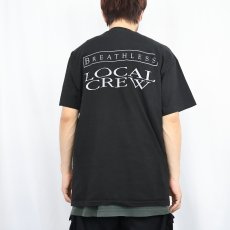 画像4: 90's KENNY G USA製 サックスプレーヤー プリントTシャツ BLACK XL (4)