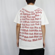画像3: 90's "Blah blah" 大判プリントTシャツ XL (3)