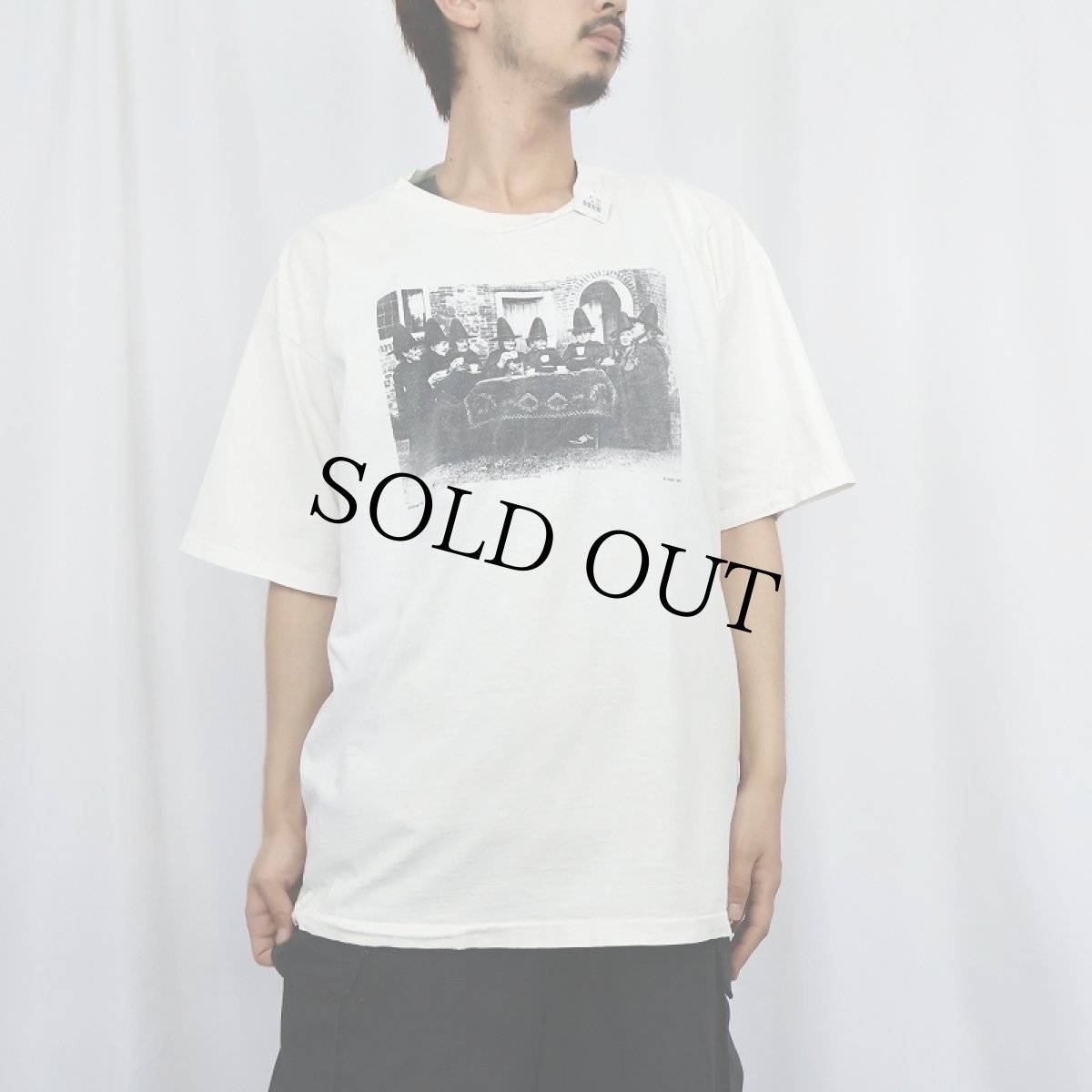 画像2: 90's USA製 "Witches' Tea" フォトプリントTシャツ XL (2)