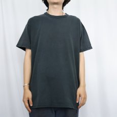 画像2: 80's RUSSELL ATHLETIC USA製 無地Tシャツ BLACK L (2)