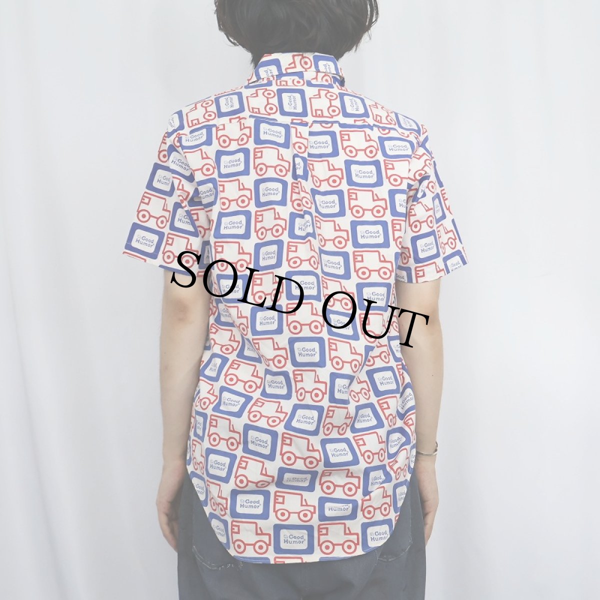 画像3: 70's〜 Good Humor アイスクリームカー 総柄シャツ S (3)