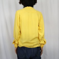 画像3: 60's Solbro 刺繍 オープンカラーシャツ S (3)