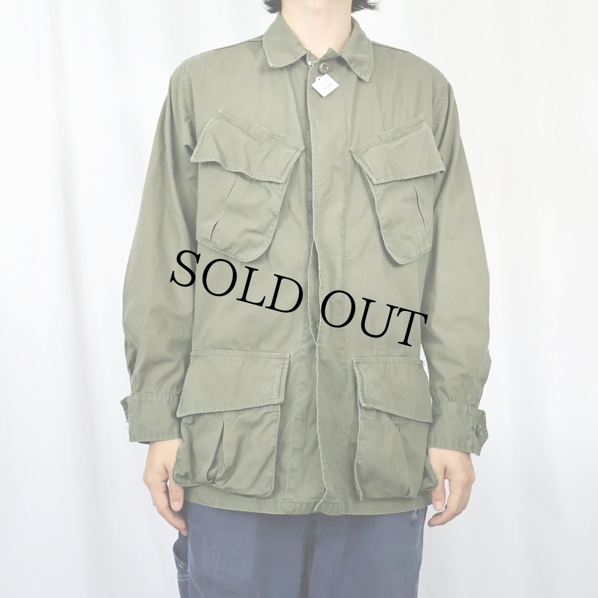 画像2: 60's U.S.ARMY ジャングルファティーグジャケット 3rd X-SMALL-REGULAR (2)