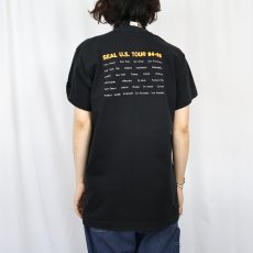 画像4: 90's SEAL USA製 "SEAL U.S. TOUR 94-95" ソウルシンガーツアーTシャツ BLACK L (4)