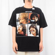画像3: 90's THE BEATLES USA製 "LET IT BE" ロックバンドTシャツ BLACK  (3)
