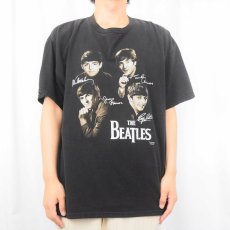 画像2: 2000's THE BEATLES USA製 ロックバンドTシャツ BLACK XL (2)