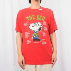 画像2: 80's SNOOPY USA製 "THE DAD" キャラクタープリントTシャツ L (2)