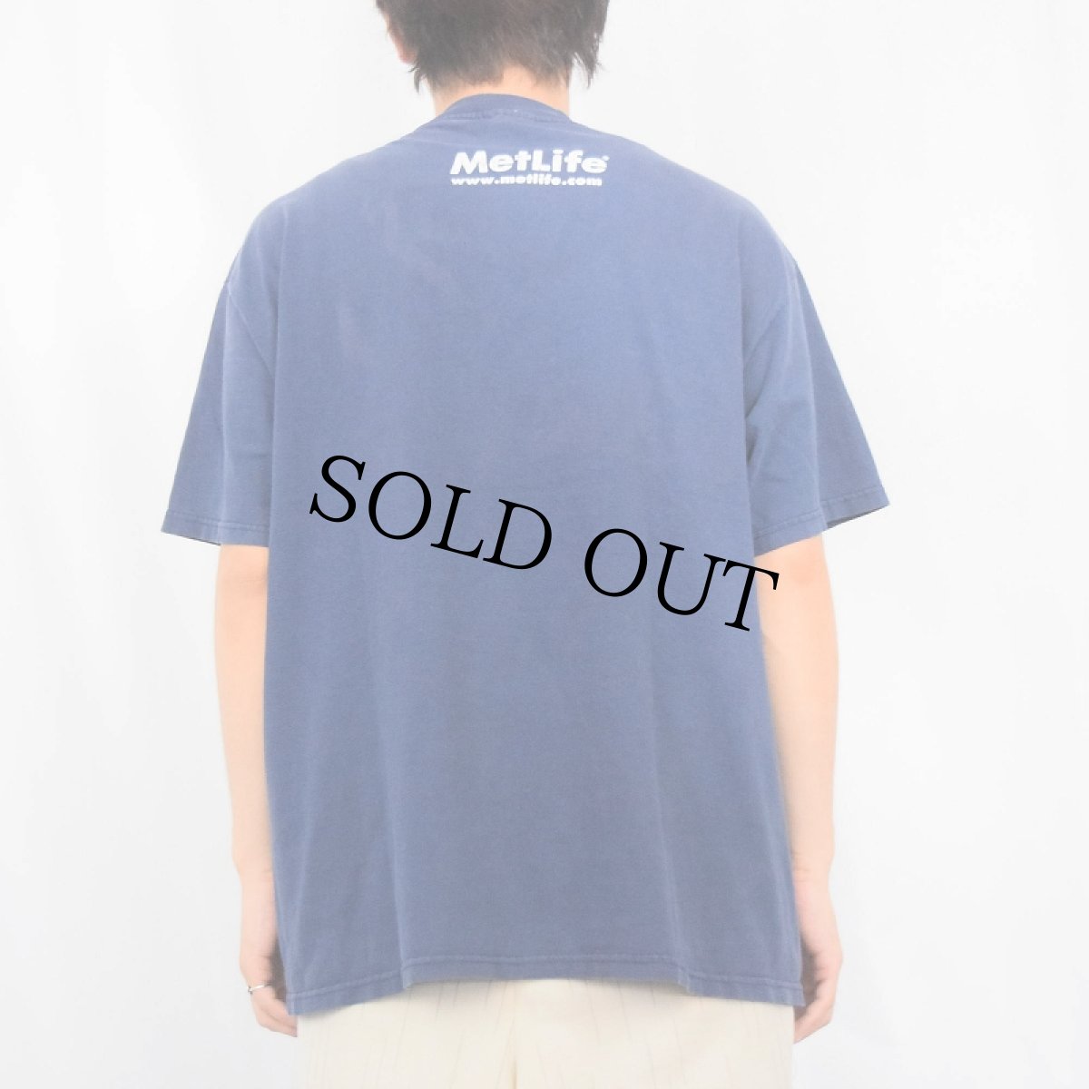 画像3: SNOOPY "MET... IPO..." キャラクタープリントTシャツ NAVY XL (3)