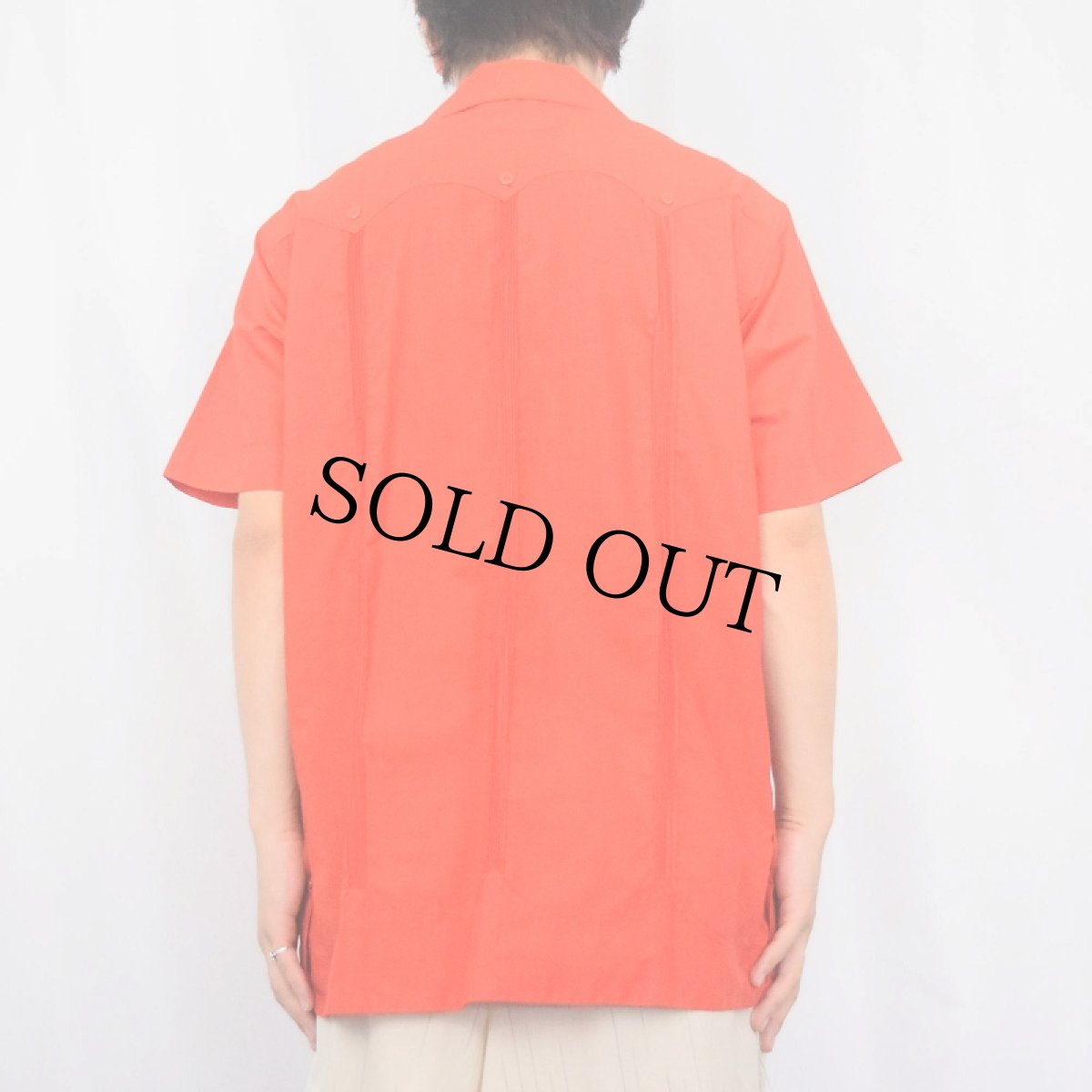 画像3: 70〜80's LA DAMA 刺繍デザイン キューバシャツ  (3)