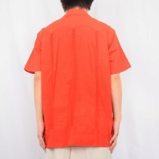 画像3: 70〜80's LA DAMA 刺繍デザイン キューバシャツ  (3)