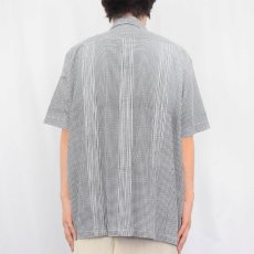 画像3: GUAYABERA ギンガムチェック柄 刺繍デザイン キューバシャツ XL (3)