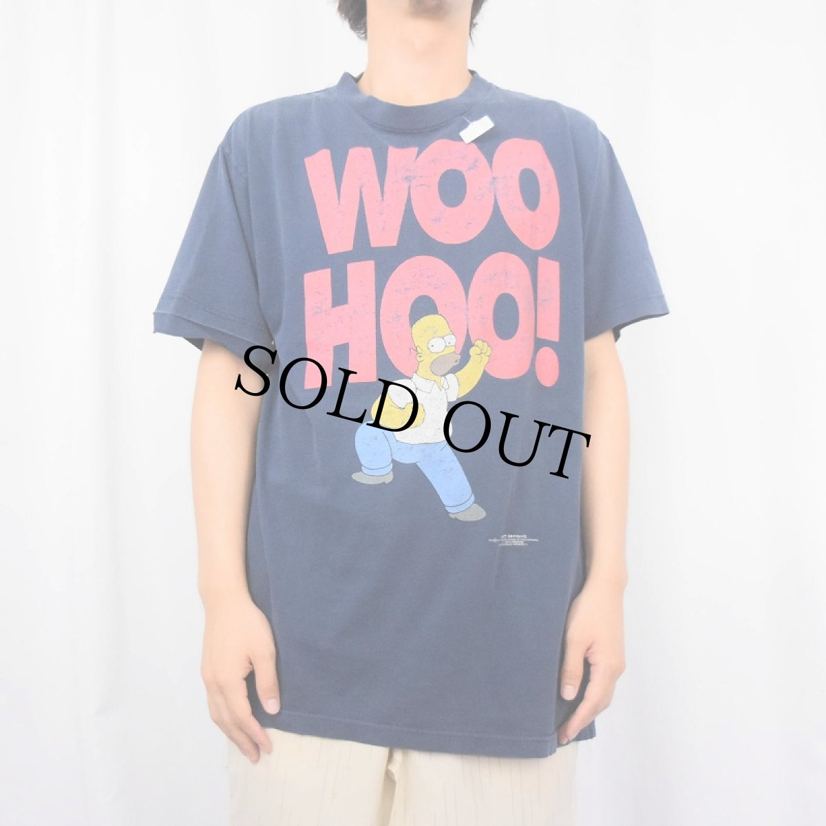 画像2: 90's The Simpsons "HOMER SIMPSONS" キャラクタープリントTシャツ NABT (2)