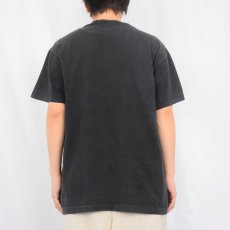 画像3: 90's USA製 "HE'S JUST MY TYPE" ジーザスパロディプリントTシャツ BLACK XL (3)